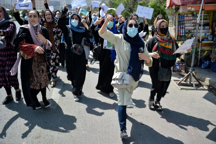 Women have taken to the streets to call for the right to work under the new Taliban regime. Many women are the sole breadwinners in Afghan families, and their loss of earnings is hurting families