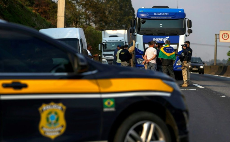 Truck drivers supportive of President Jair Bolsonaro blocked highways across Brazil, defying the president himself who has urged an end to the protests because they threaten to hurt the economy