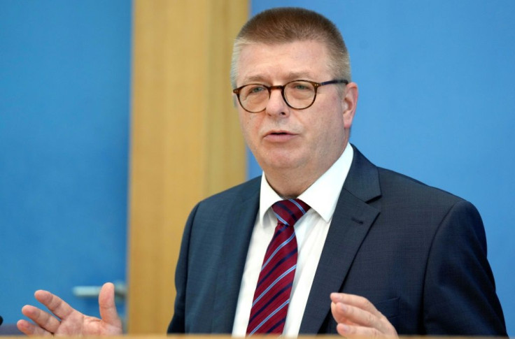 Germany's domestic intelligence service chief Thomas Haldenwang (pictured July 2021) had warned that hackers had successfully made off with personal information that could be exploited in the weeks before the general election