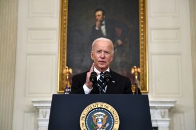 US President Joe Biden delivers remarks on plans to stop the spread of the Delta variant and boost Covid-19 vaccinations at the State Dinning Room of the White House, in Washington, DC on September 9, 2021.