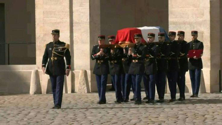 IMAGESFrance's national tribute to Jean-Paul Belmondo, the legendary movie star who died at the age of 88, begins in the courtyard of the Invalides in Paris.
