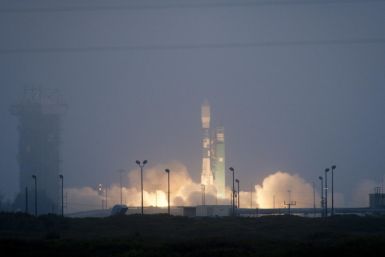 The United Launch Alliance Delta II rocket carrying the Aquarius/SAC-D spacecraft lifts off from Space Launch Complex 2 at Vandenberg Air Force Base in California.
