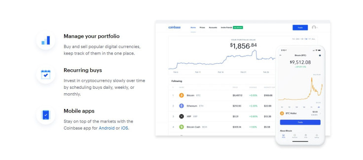 Coinbase features