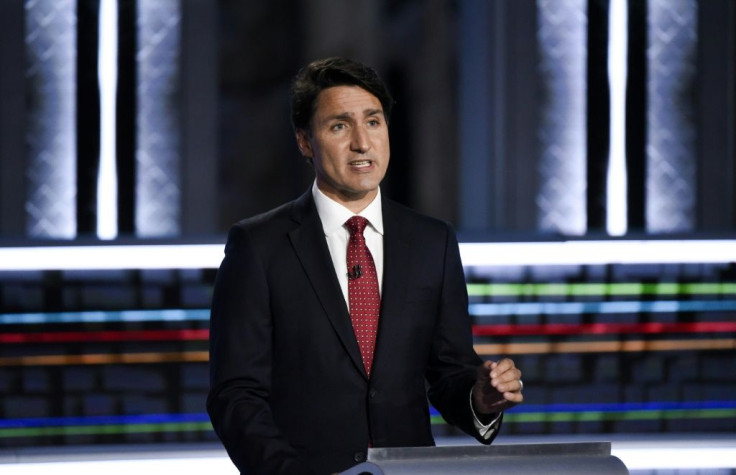 Canada's Prime Minister Justin Trudeau faces criticism on a nationally televised debate stage ahead of this month's election