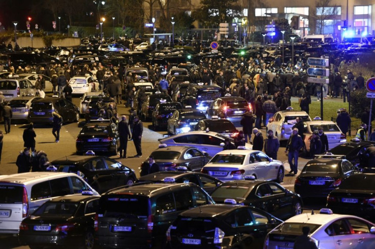 Uber's arrival in France sparked bitter protests by taxi drivers