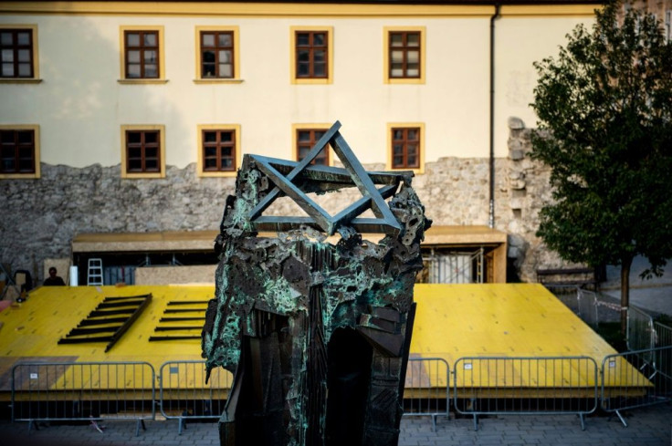 The pope is to meet the Jewish community, including Holocaust survivors, in Bratislava's Rybne Square where a synagogue once stood