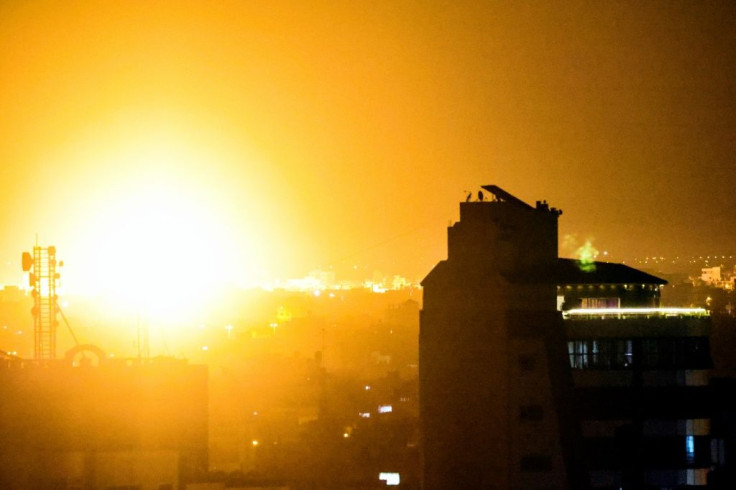 The Israeli army said its fighter jets struck four Hamas military compounds in the Gaza Strip
