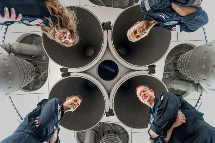 Each of the four crew members was picked to represent a pillar of the mission: leadership, hope, prosperity, generosity