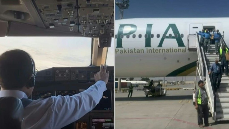 IMAGES A Pakistan International Airlines (PIA) plane carrying a handful of passengers touched down at Kabul airport Monday, the first international commercial flight to land since the Taliban retook power in Afghanistan on August 15.