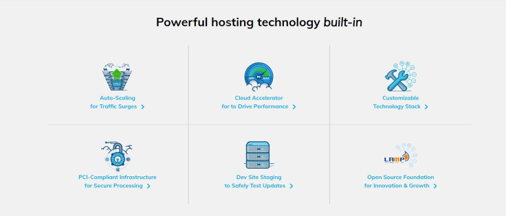 Nexcess provides built-in hosting technology