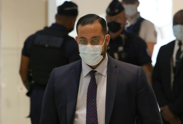 Alexandre Benalla at the Paris courthouse on Monday.