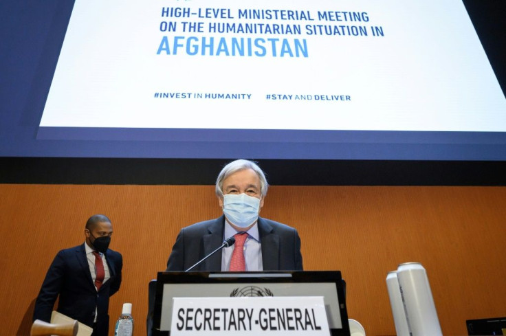 UN Secretary-General Antonio Guterres in Geneva: 'This conference is not simply about what we will give to the people of Afghanistan. It is about what we owe'