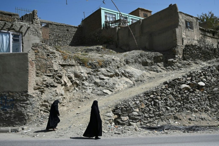 Afghan women in Kabul last week. Guterres highlighted the need to protect the gains made for women and girls over the past two decades