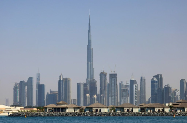 The skyline of Dubai in the United Arab Emirates