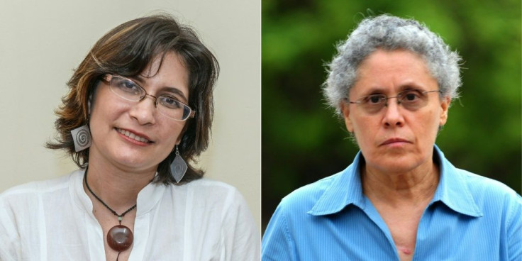 Also held are Ana Margarita Vijil, former leader of the Unamos party (L), and ex-guerilla Dora Maria Tellez