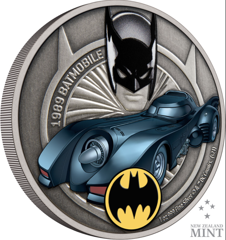 1989 Batmobile 1oz Silver Coin