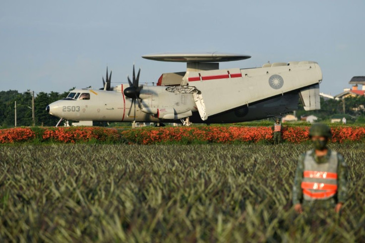 An E2K early warning aircraft also took part in the drill using a road as a runway