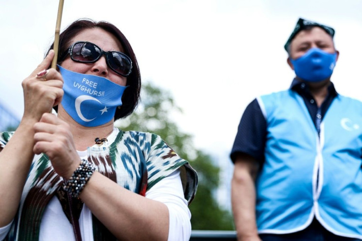 Members of the Uyghur community have regularly demonstrated in Europe to attract attention to the plight of their compatriots still in China