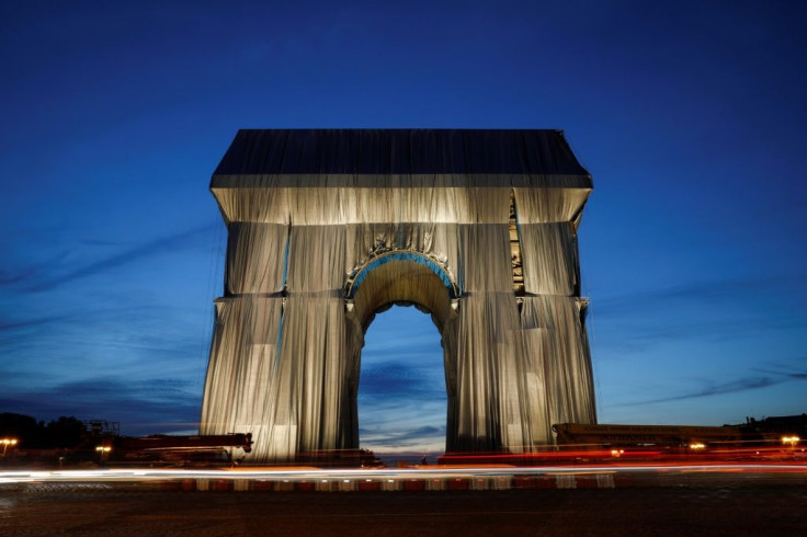 Bulgarian-born Christo had dreamt of wrapping the war memorial since living nearby in the 1960s