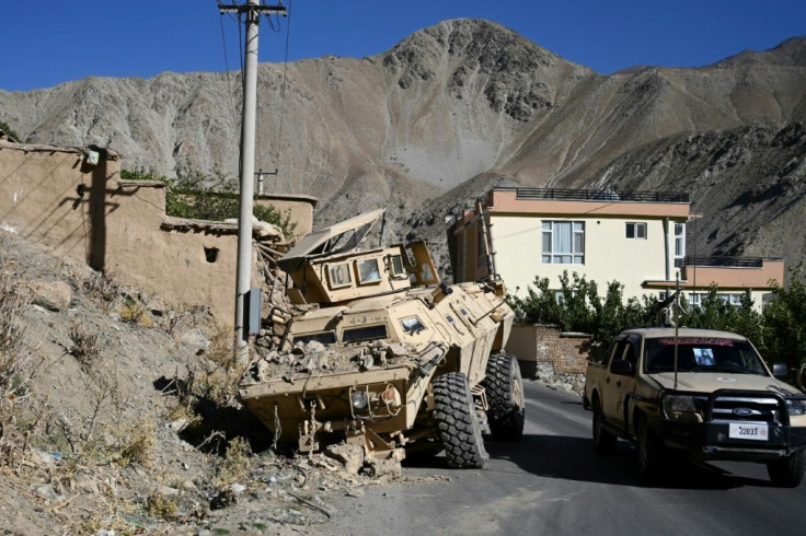 The evidence of Panjshir's resistance can be seen in the twisted and charred remains of Taliban armoured vehicles and pickups