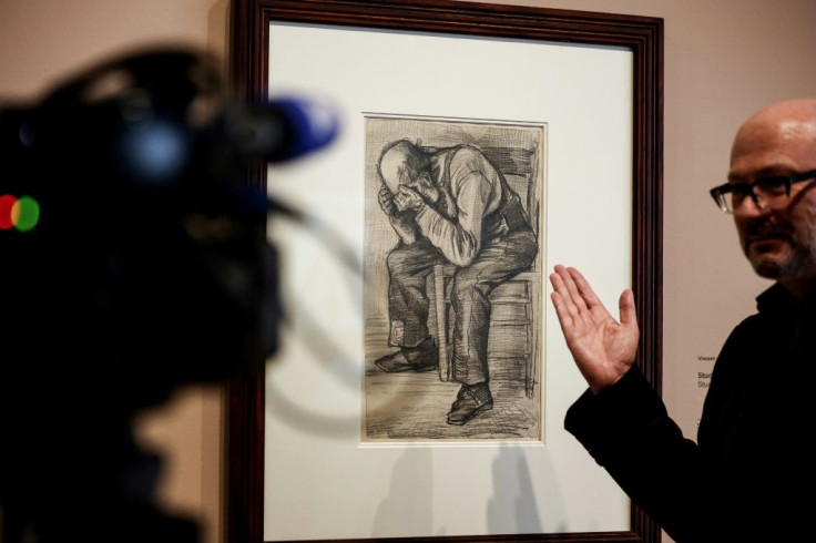This never-before-seen sketch of an old man sitting in a chair was done by van Gogh in November 1882 when he was just starting his career