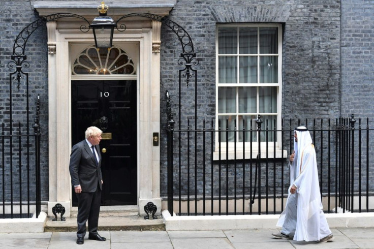 Crown Prince of Abu Dhabi, Mohamed bin Zayed Al Nahyan met Britain's Prime Minister Boris Johnson at Downing Street