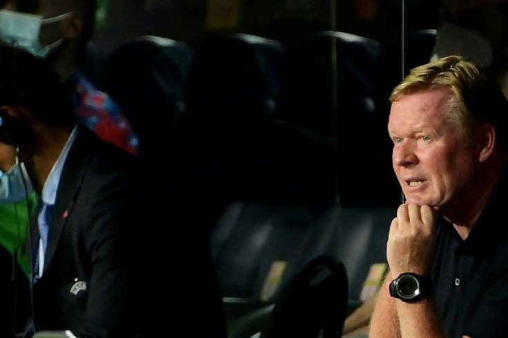 Ronald Koeman is under pressure as Barcelona face Granada in La Liga on Monday.