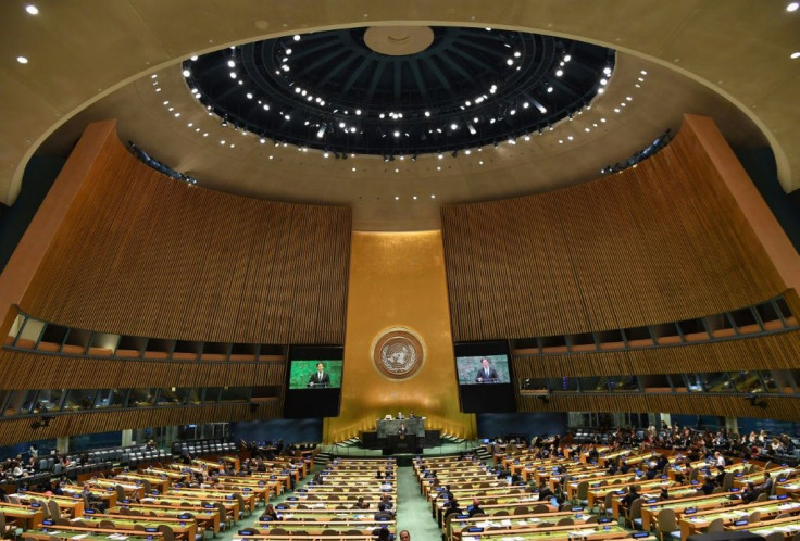 The UN General Assembly in September 2018, before the Covid-19 pandemic