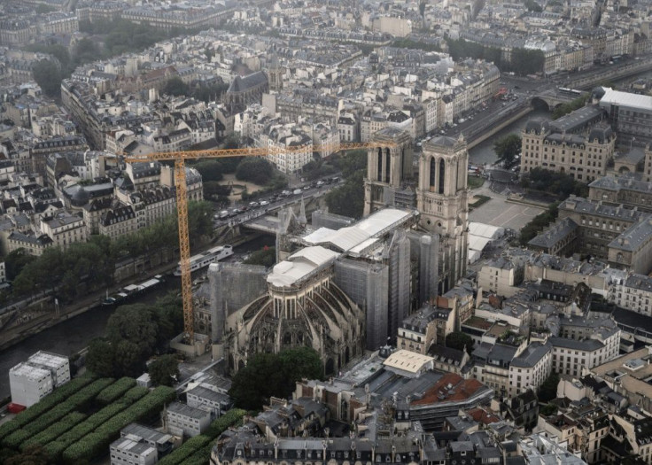 Notre-Dame de Paris survived the blaze in 2019, but the spire collapsed and much of the roof was destroyed