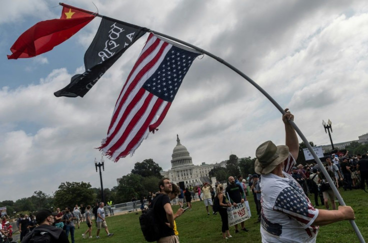 Demonstrators gather for the "Justice for J6" rally in Washington