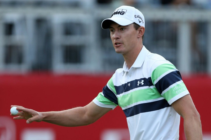 American Maverick McNealy roared to the finish with three straight birdies to close out his third round and maintain a share of the lead at the Fortinet Championship in California