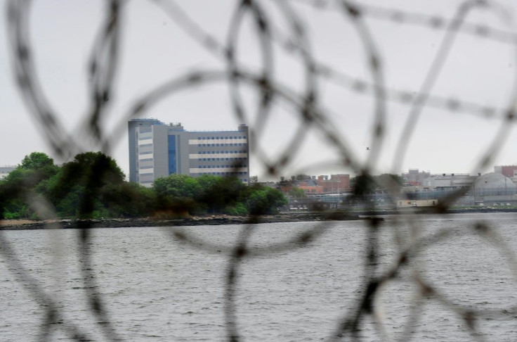 A view of buildings at the Rikers Island penitentiary complex taken in 2011