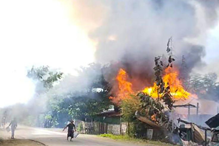 In the Namg Kar village, scores of homes have been razed by the military, local residents said