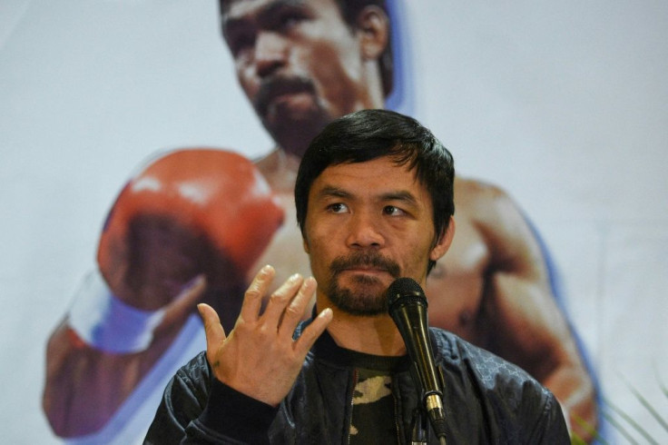 Philippine boxer-turned-politician Manny Pacquiao stepped into the ring for the country's 2022 presidential race