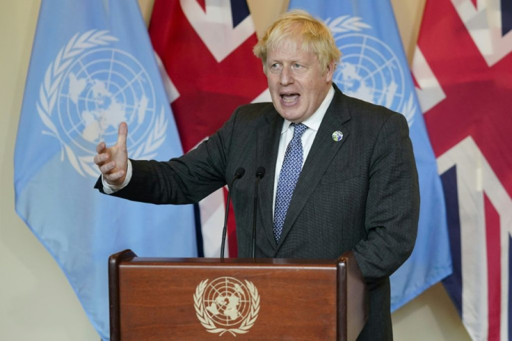 British Prime Minister Boris Johnson, in blunt language, told leaders of wealthy nations he was "increasingly frustrated" at their failure to honor climate fund pledges