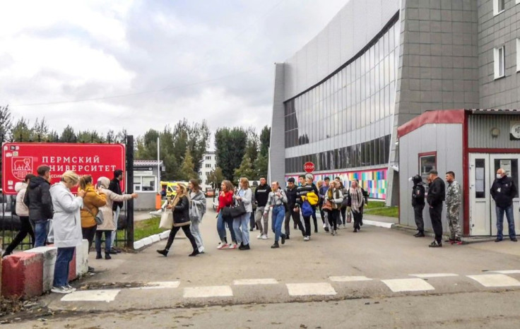Witnesses described scenes of panic at Perm State University
