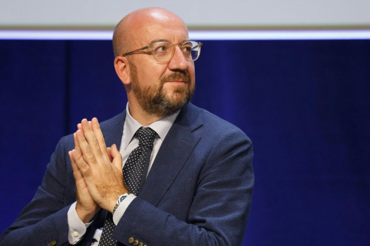 President of the European council Charles Michel  on September 3, 2021, in Marseille, southern France