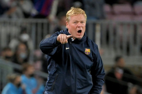 Ronald Koeman watched on as Barcelona were beaten at home to Granada on Monday.