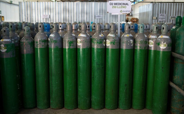 Oxygen tanks have been in short supply for weeks