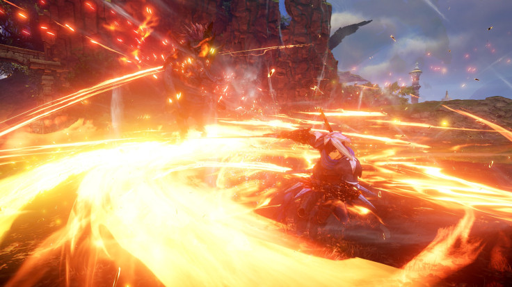 Alphen in Tales of Arise uses swift swordplay mixed with elemental attacks to deal massive damage