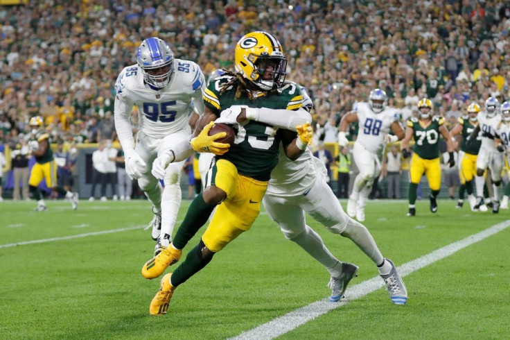 Jones rushed 17 times for 67 yards and caught six passes for 48 yards for Green Bay