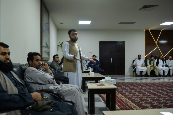 Merchant Abdul Latif Yousufzei in the office of the Herat Chamber of Commerce in Herat