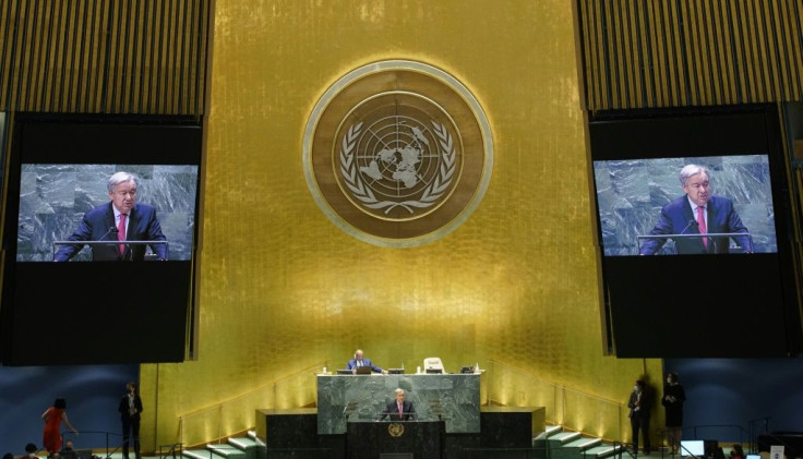 United Nations Secretary-General Antonio Guterres addressed the 76th Session of the UN General Assembly on September 21, 2021 in New York, where he urged the United States and China to engage in dialogue