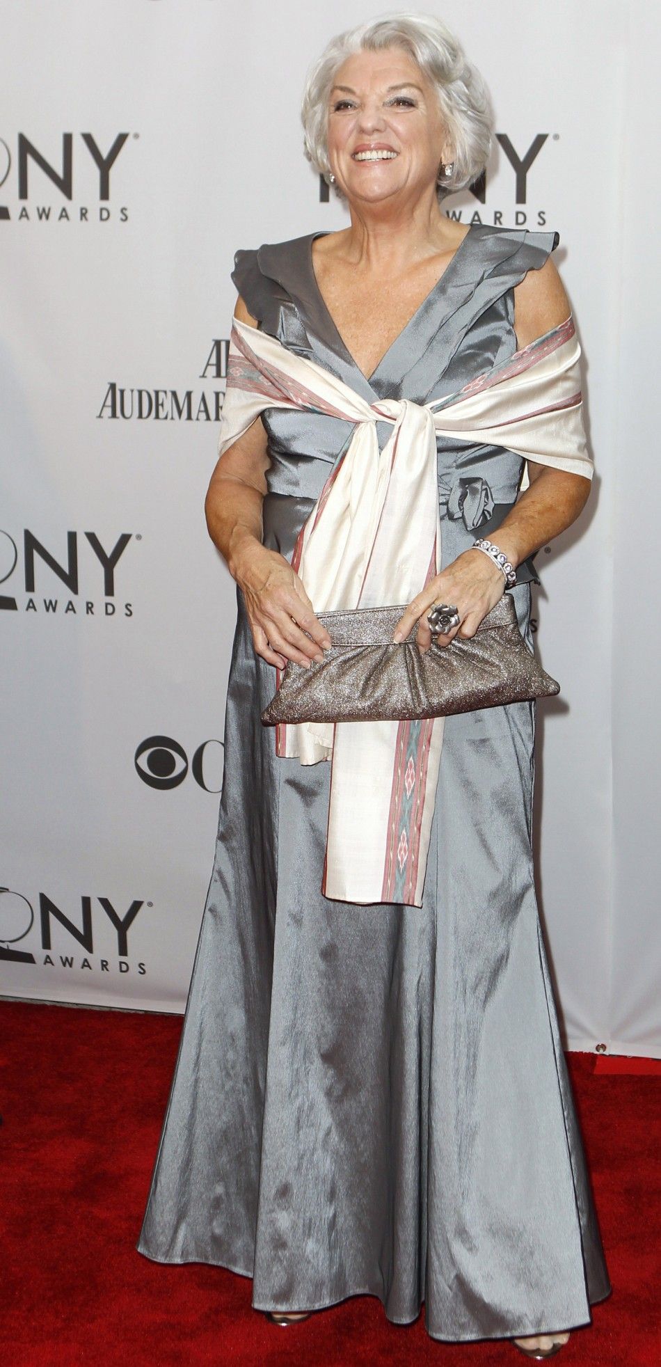 Actress Tyne Daly arrives for the American Theatre Wings 65th annual Tony Awards ceremony in New York