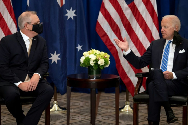 Australian Prime Minister Scott Morrison met with US President Joe Biden on the sidelines of the UN General Assembly