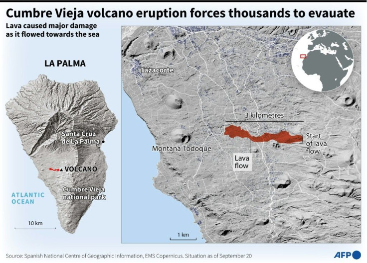 Canary Islands volcano eruption forces thousands to evacuate