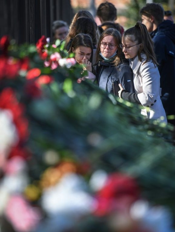 Students were anxiously awaiting news from wounded classmates, with several of the most seriously injured airlifted some 1,300 kilometres (800 miles) west for further treatment in Moscow