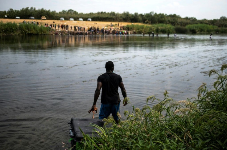 Many of the Haitians at the border were previously living in Chile or Brazil and have traveled overland from South America