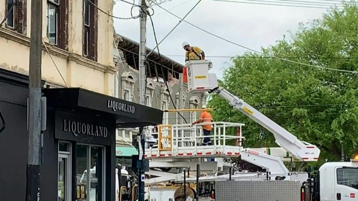 IMAGES  Some buildings were damaged in Melbourne after a rare earthquake rattled southeastern Australia.The shallow quake hit east of the country's second-largest city just after 9:00am local time (2300 GMT) and was felt hundreds of kilometres (miles) a