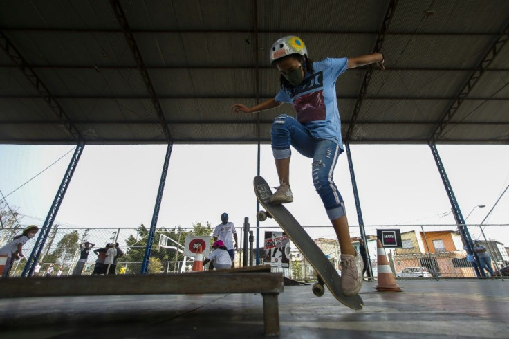 Young girls are embracing skateboarding in Brazil in the wake of the silver medal Olympic performance by their compatriot Rayssa Leal, at age 13